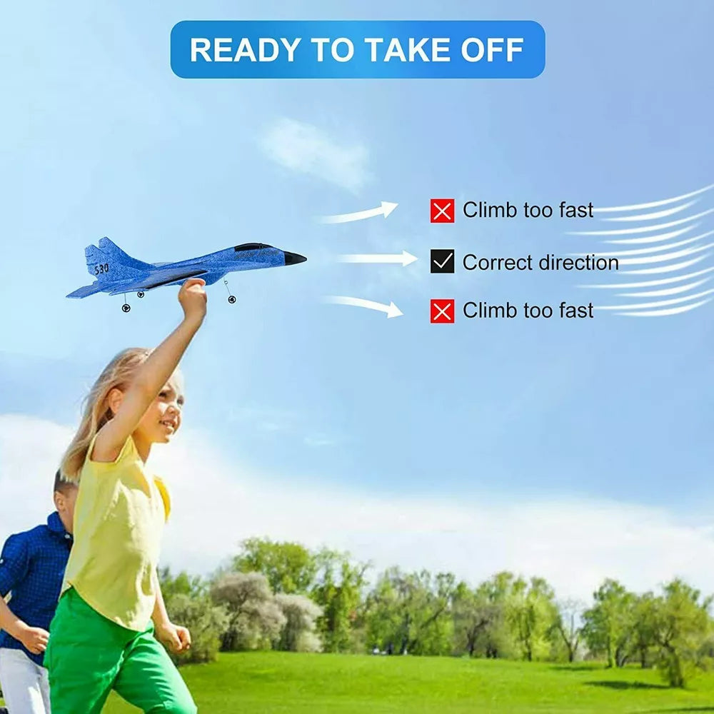 Remote Control Airplane Toy 2.4G With Battery