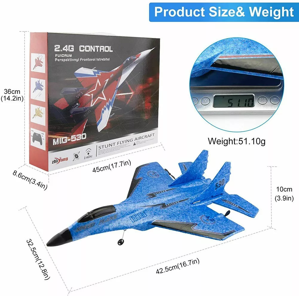 Remote Control Airplane Toy 2.4G With Battery