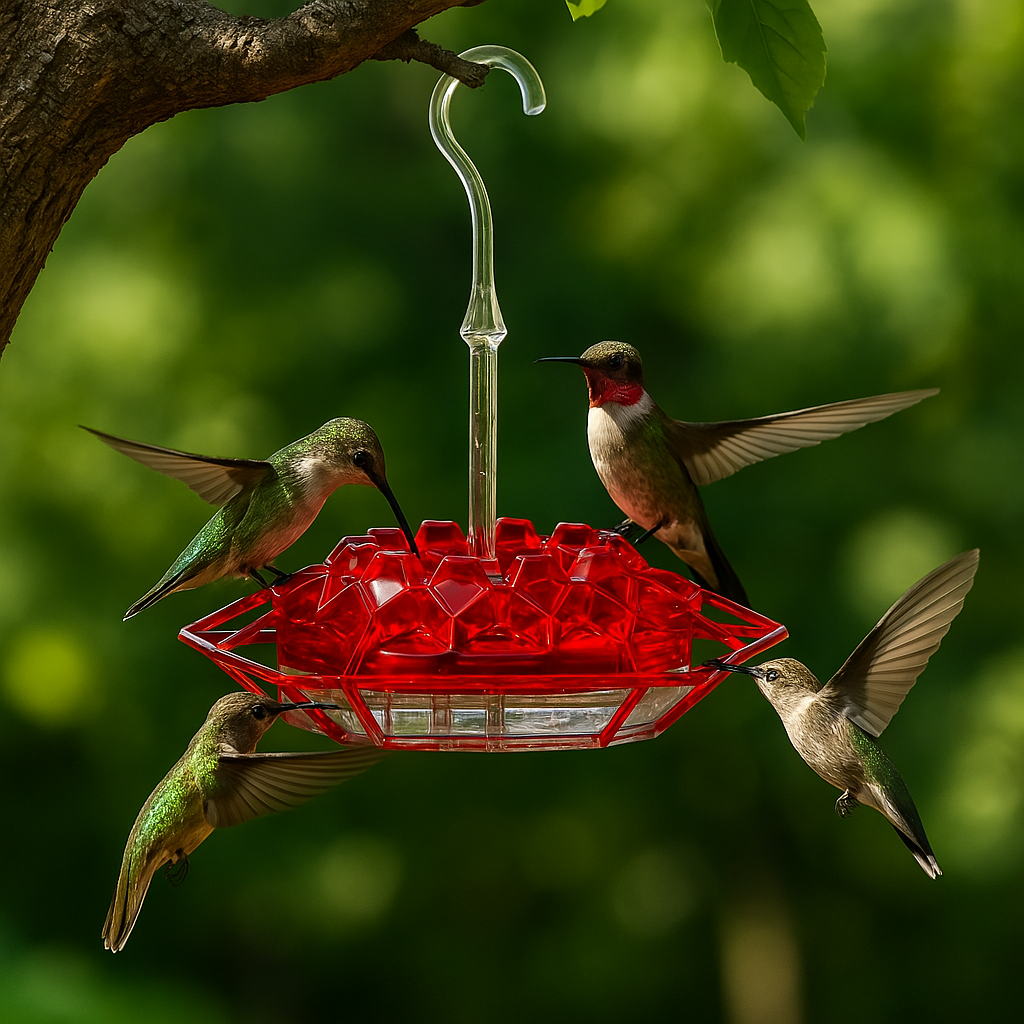 Mary’s NJ-1 Hummingbird Feeder – 30 Port Easy-Clean Hanging Feeder
