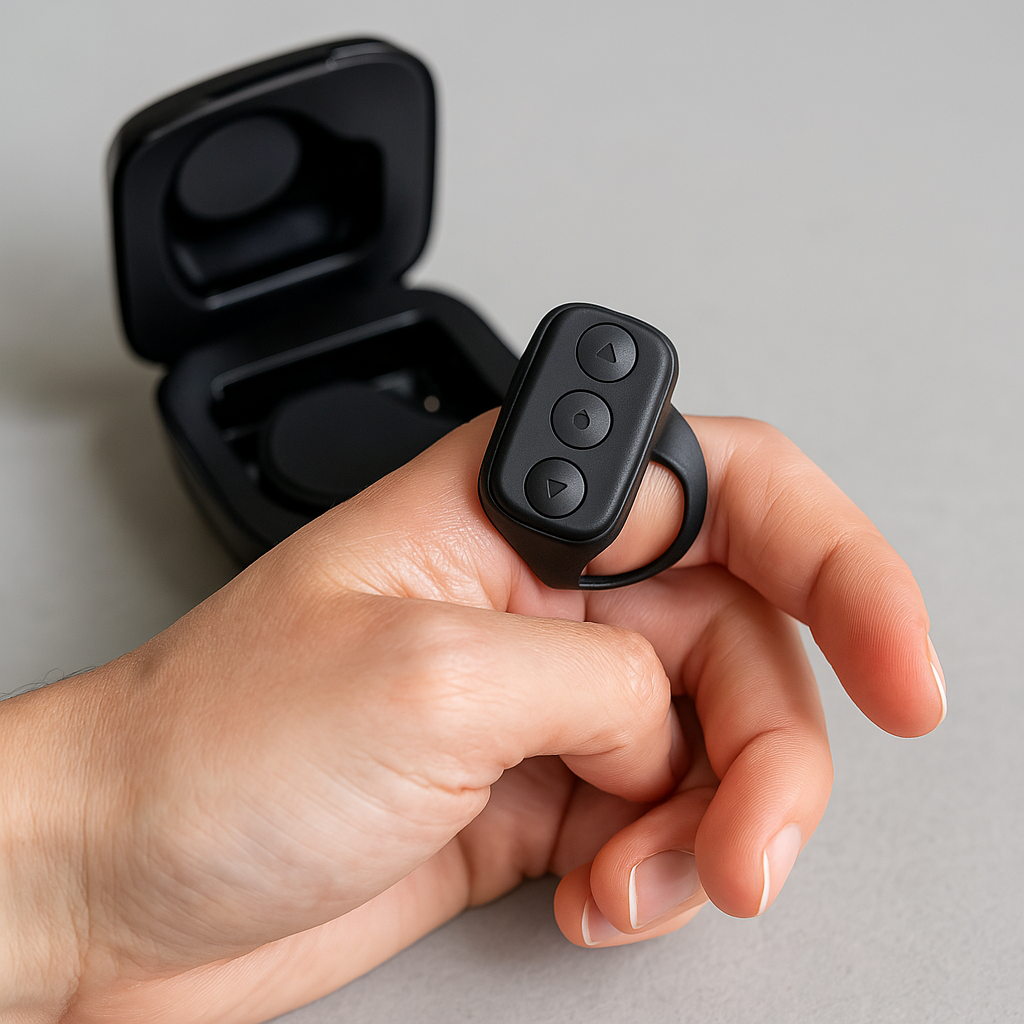 Bluetooth TikTok Smart Scrolling Ring – Hands-Free Phone Control