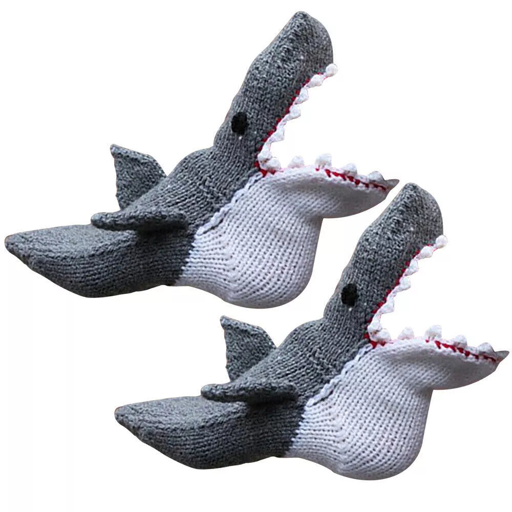 3D Knitted Crocodile Socks