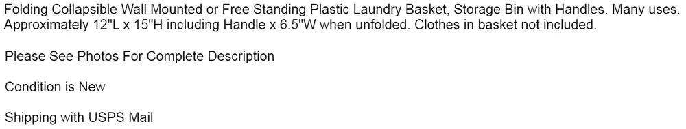 Wall-Mounted Laundry Basket - Compact Breathable Organizer - WashN'Hang - Myhomepleasure, Grey / XL Blue