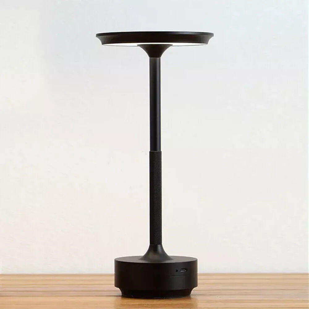 Table Led Lamp - Ambient Metallic Cordless Table Lamp - Rechargeable Waterproof, Gold / 1x Lamp