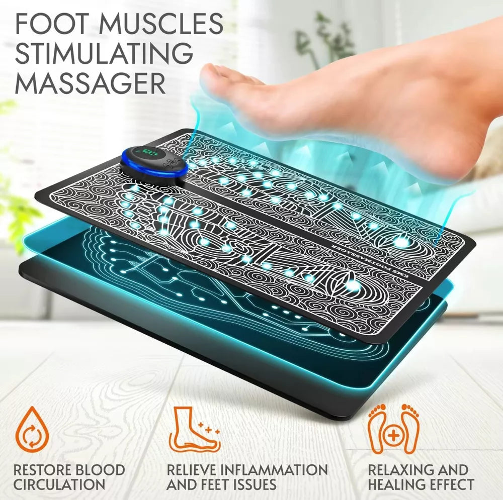 Foot Massager for Long-Lasting Foot Pain Relief EMS Foot Massager Neuropathy Massager