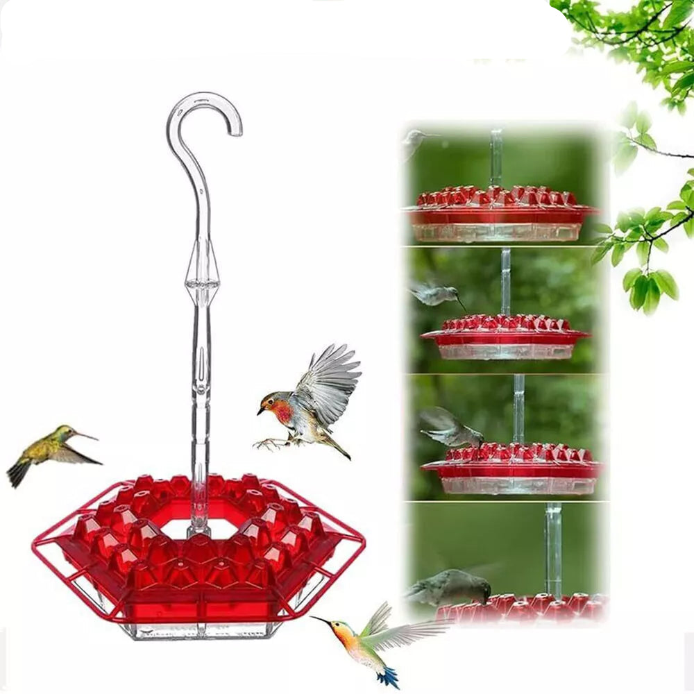 Mary’s NJ-1 Hummingbird Feeder – 30 Port Easy-Clean Hanging Feeder