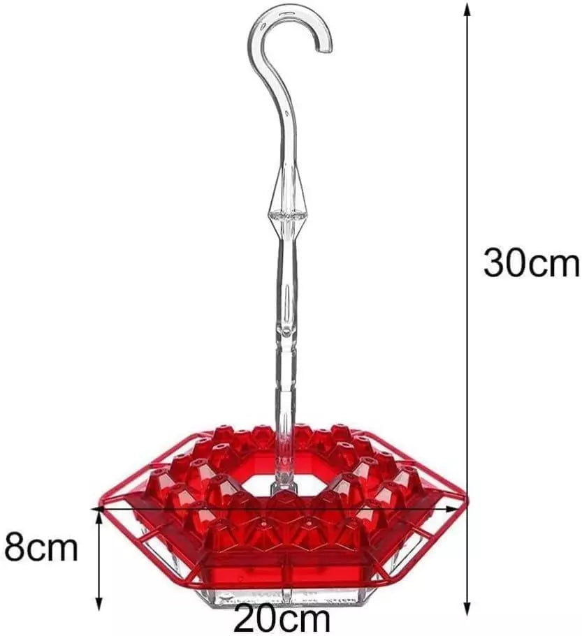 Mary’s NJ-1 Hummingbird Feeder – 30 Port Easy-Clean Hanging Feeder