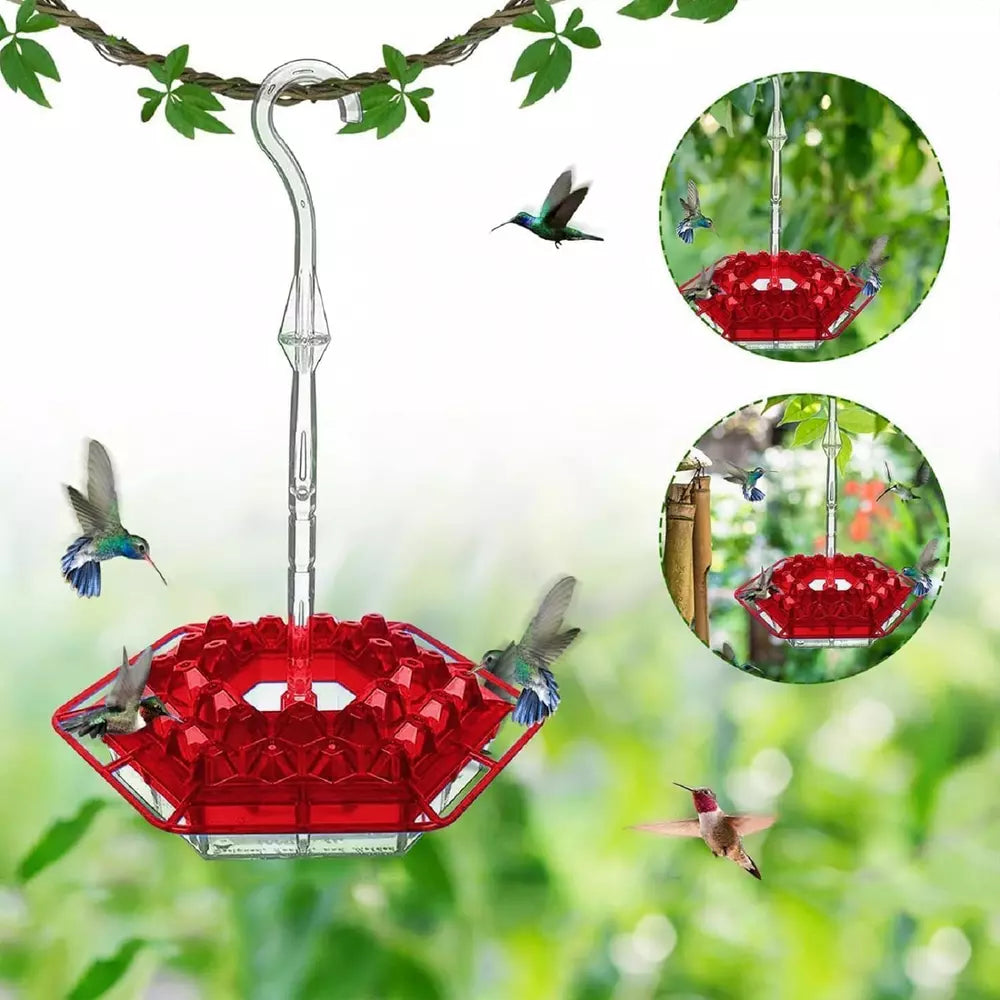 Mary’s NJ-1 Hummingbird Feeder – 30 Port Easy-Clean Hanging Feeder