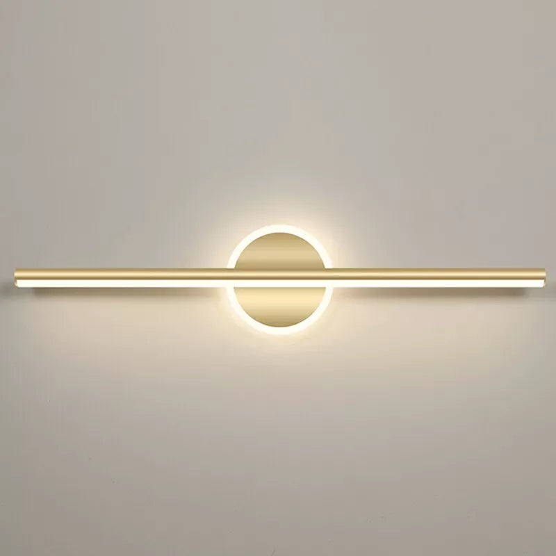 Nordic Linear Vanity Wall Lamp White Bedroom 24"