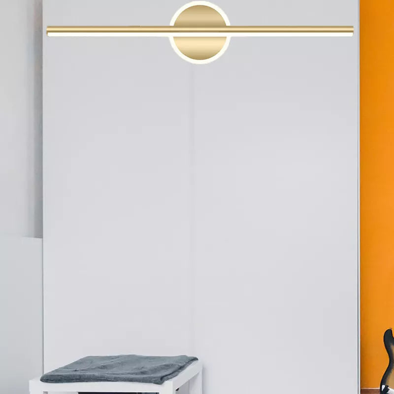 Nordic Linear Vanity Wall Lamp White Bedroom 24"