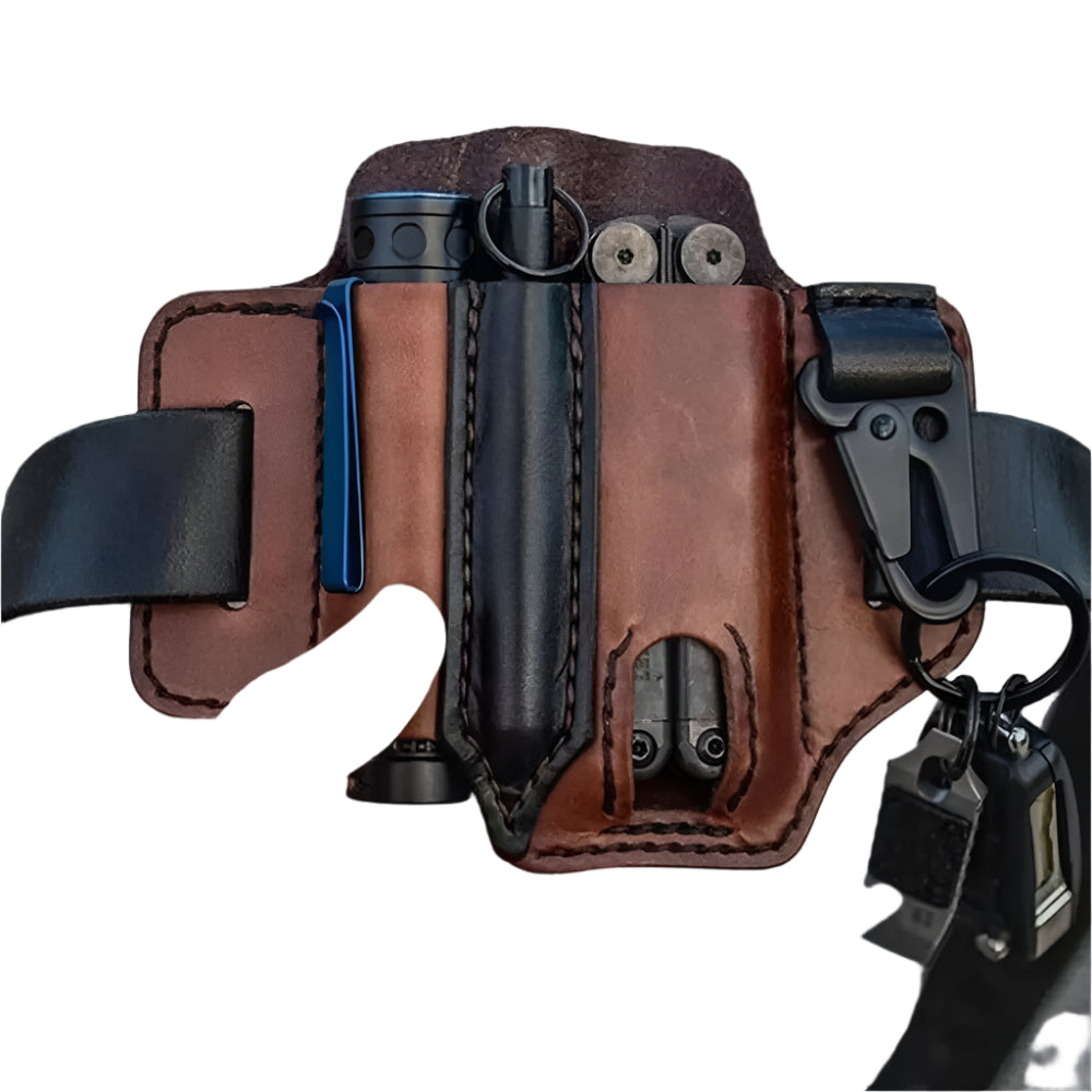 Tactical Multi Tool Belt Leather Bag