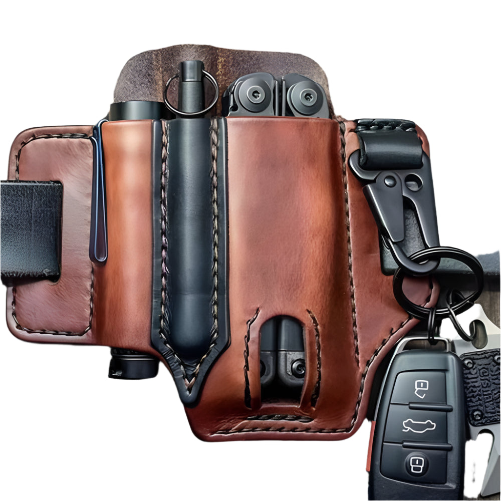 Tactical Multi Tool Belt Leather Bag
