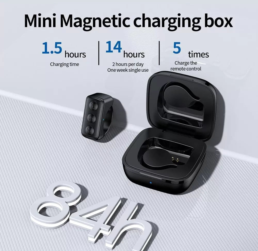 Bluetooth TikTok Smart Scrolling Ring – Hands-Free Phone Control