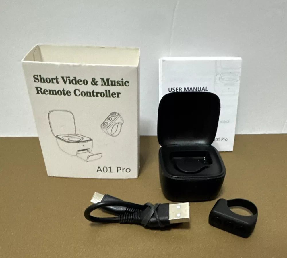 Bluetooth TikTok Smart Scrolling Ring – Hands-Free Phone Control