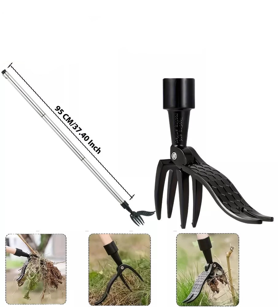 Stainless Steel Adjustable Long Handle Detachable Weed Puller