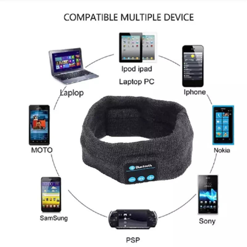 Easy Wear Sports / Sleep Bluetooth Headphones Headband