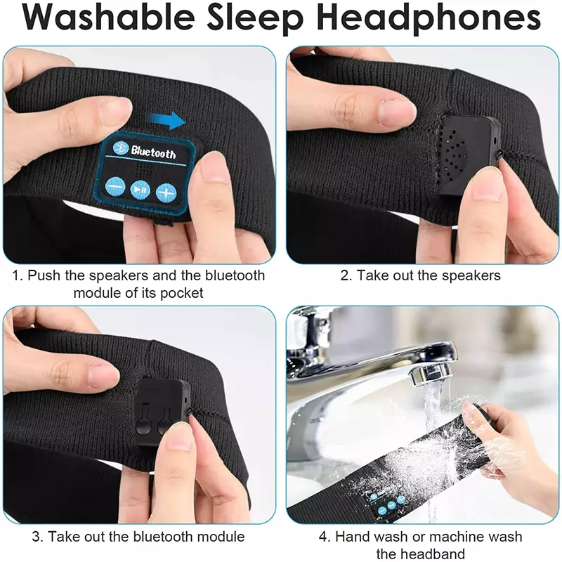 Easy Wear Sports / Sleep Bluetooth Headphones Headband