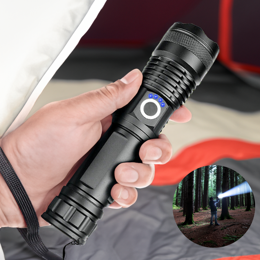 Ultra Bright 90,000 Lumens XHP50.2 Flashlight