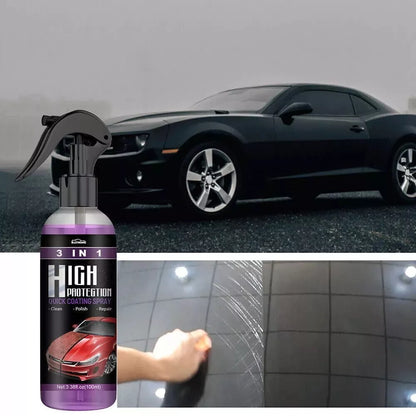 3 in 1 High Protection Quick Car Coating Spray 100ml (3 pcs)