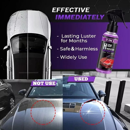 3 in 1 High Protection Quick Car Coating Spray 100ml (3 pcs)
