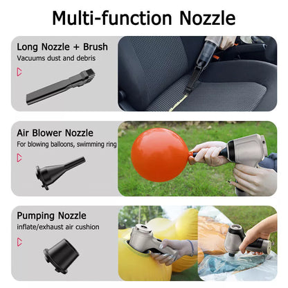Cordless Car Vacuum Cleaner – High-Power Suction & USB Charging