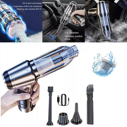 Cordless Car Vacuum Cleaner – High-Power Suction & USB Charging