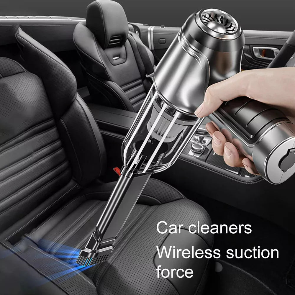 Cordless Car Vacuum Cleaner – High-Power Suction & USB Charging