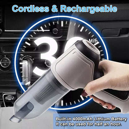 Cordless Car Vacuum Cleaner – High-Power Suction & USB Charging