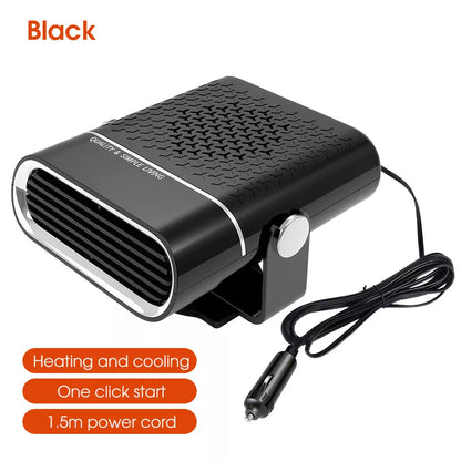 Portable Car Heater | Versatile 4-in-1 Fan for Heating, Cooling, and Defrosting Windshields - 12V connection