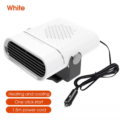 Portable Car Heater | Versatile 4-in-1 Fan for Heating, Cooling, and Defrosting Windshields - 12V connection