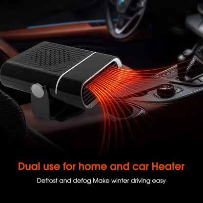 Portable Car Heater | Versatile 4-in-1 Fan for Heating, Cooling, and Defrosting Windshields - 12V connection