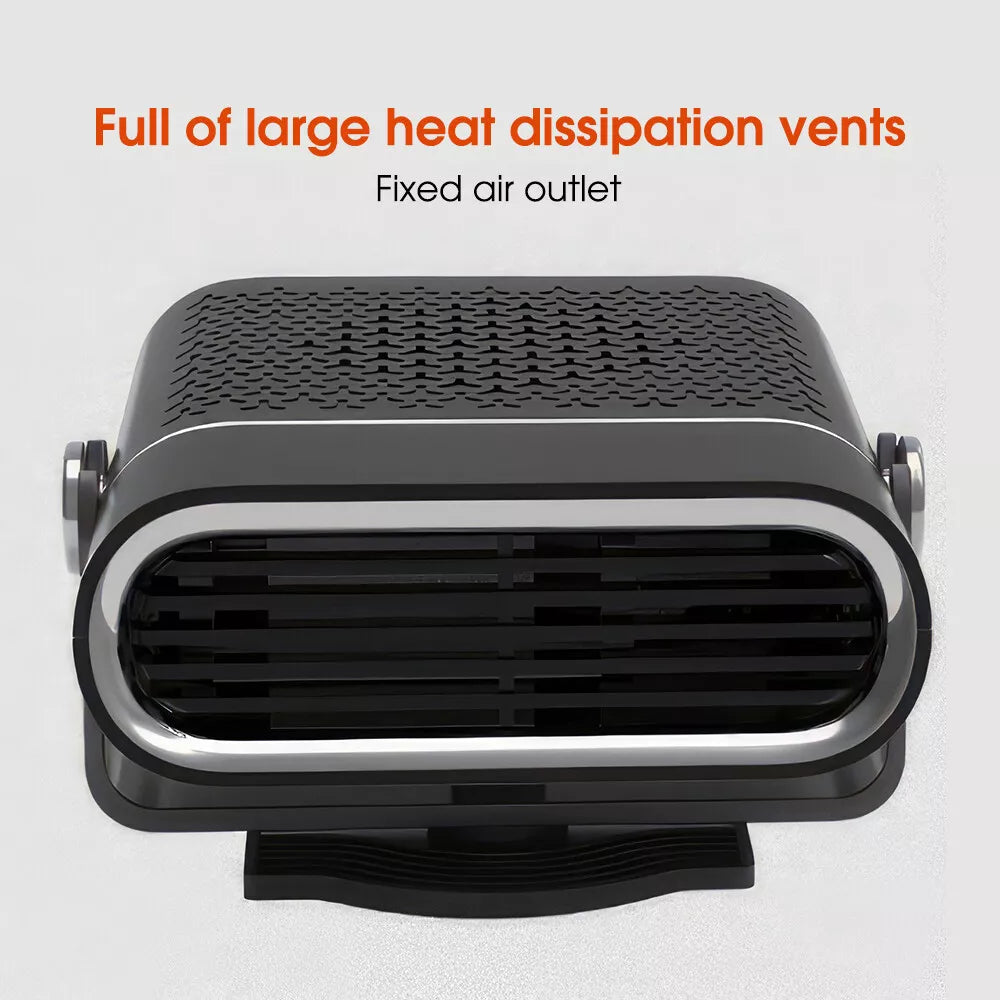 Portable Car Heater | Versatile 4-in-1 Fan for Heating, Cooling, and Defrosting Windshields - 12V connection