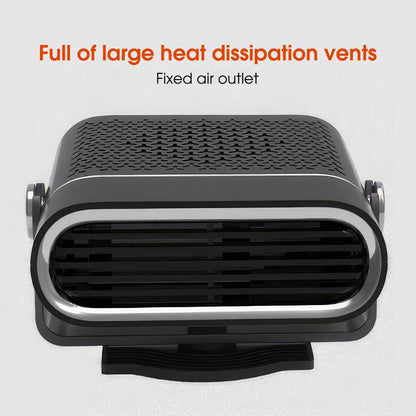 Portable Car Heater | Versatile 4-in-1 Fan for Heating, Cooling, and Defrosting Windshields - 12V connection