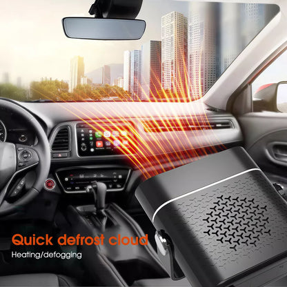 Portable Car Heater | Versatile 4-in-1 Fan for Heating, Cooling, and Defrosting Windshields - 12V connection