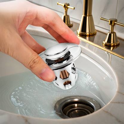 Universal Sink Drain Stopper – Anti-Clogging Pop-Up Plug