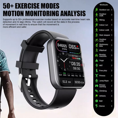 Smartwatch with 1.91” HD Display – Fitness, Health & Bluetooth Calling