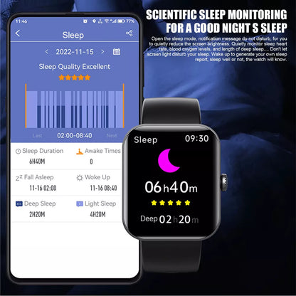 Smartwatch with 1.91” HD Display – Fitness, Health & Bluetooth Calling