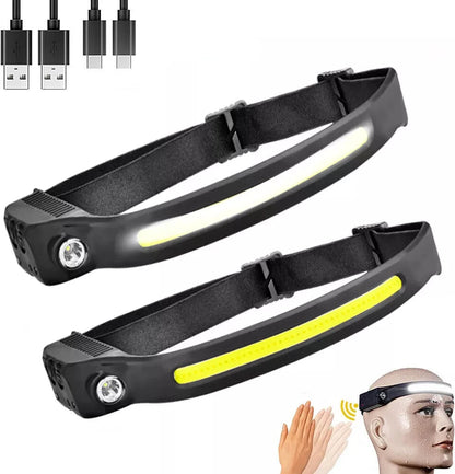 Wide Beam Headlamp - 230° Illumination - Weather Resistant - Fast Charging - Myhomepleasure