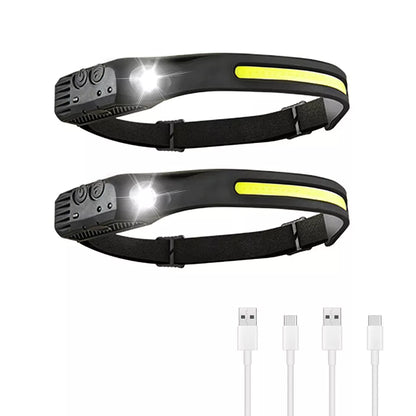 Wide Beam Headlamp - 230° Illumination - Weather Resistant - Fast Charging - Myhomepleasure