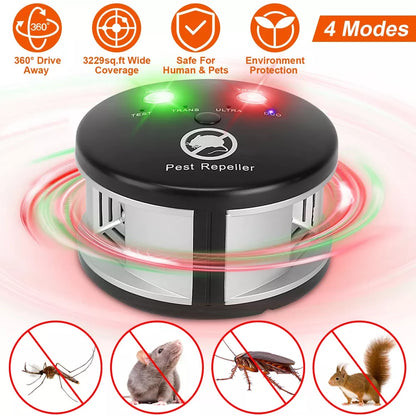 Portable Ultrasonic Garden Squirrel Repeller Deterrent
