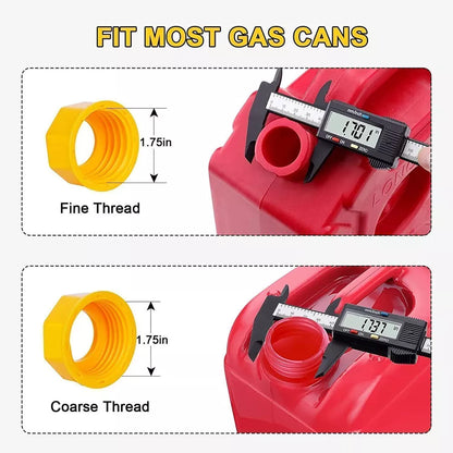3-Pack Flexible Gas Can Spout Replacement Kit with Vents