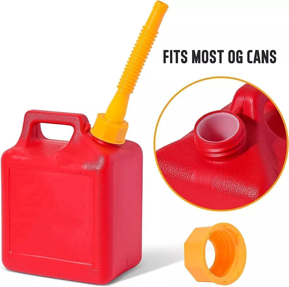 3-Pack Flexible Gas Can Spout Replacement Kit with Vents