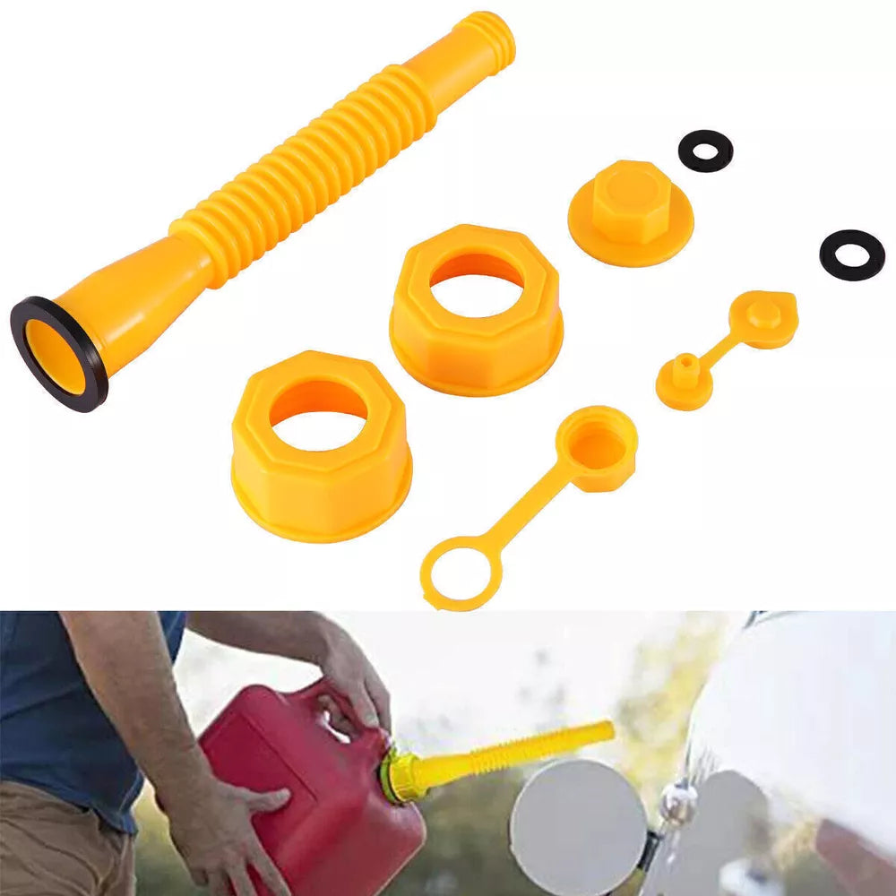 3-Pack Flexible Gas Can Spout Replacement Kit with Vents