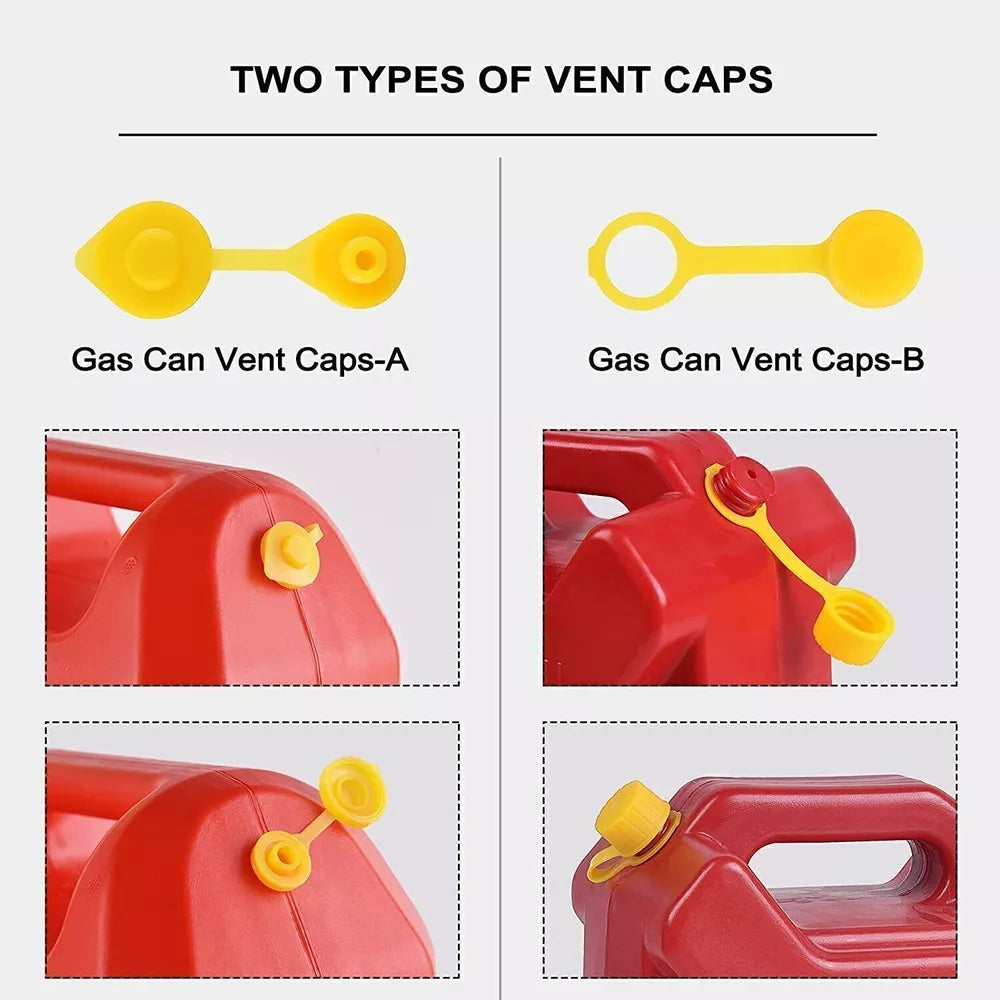3-Pack Flexible Gas Can Spout Replacement Kit with Vents