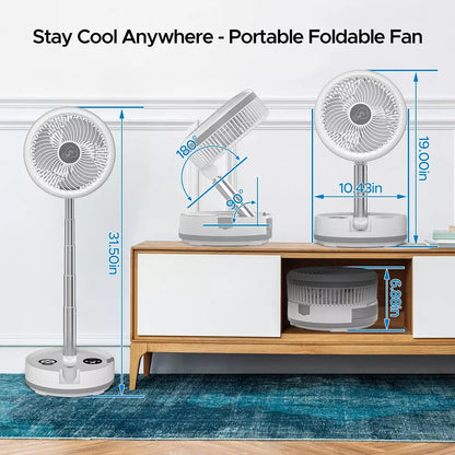Portable Folding Fan 40000mAh