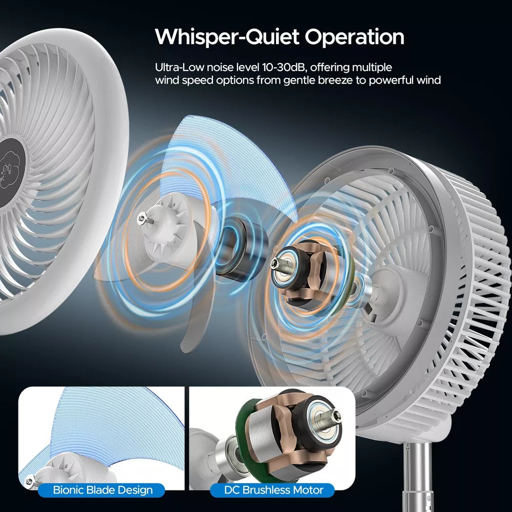 Portable Folding Fan 40000mAh