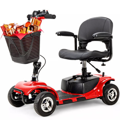 4 Wheel Electric Mobility Scooter Red