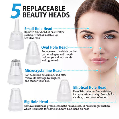 5-in-1 Portable Electric Blackhead Suction Device with 5 T9O8