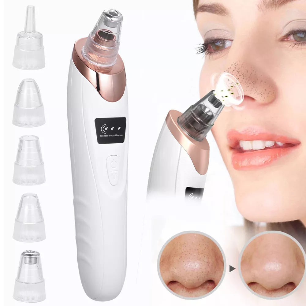 5-in-1 Portable Electric Blackhead Suction Device with 5 T9O8