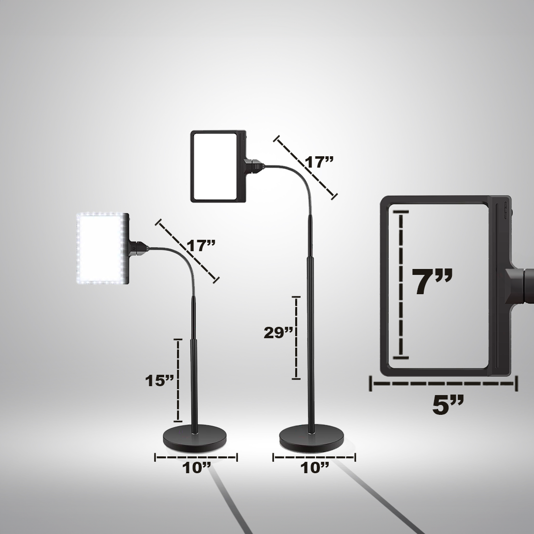 5X Magnifying Reading Floor Lamp