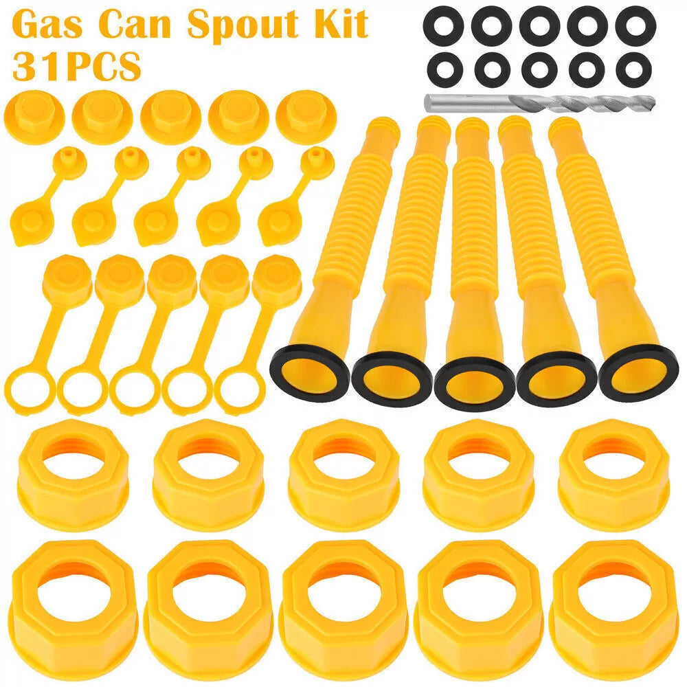 Upgraded Replacement Gas Can Spout With Flexible Nozzle 5 Sets
